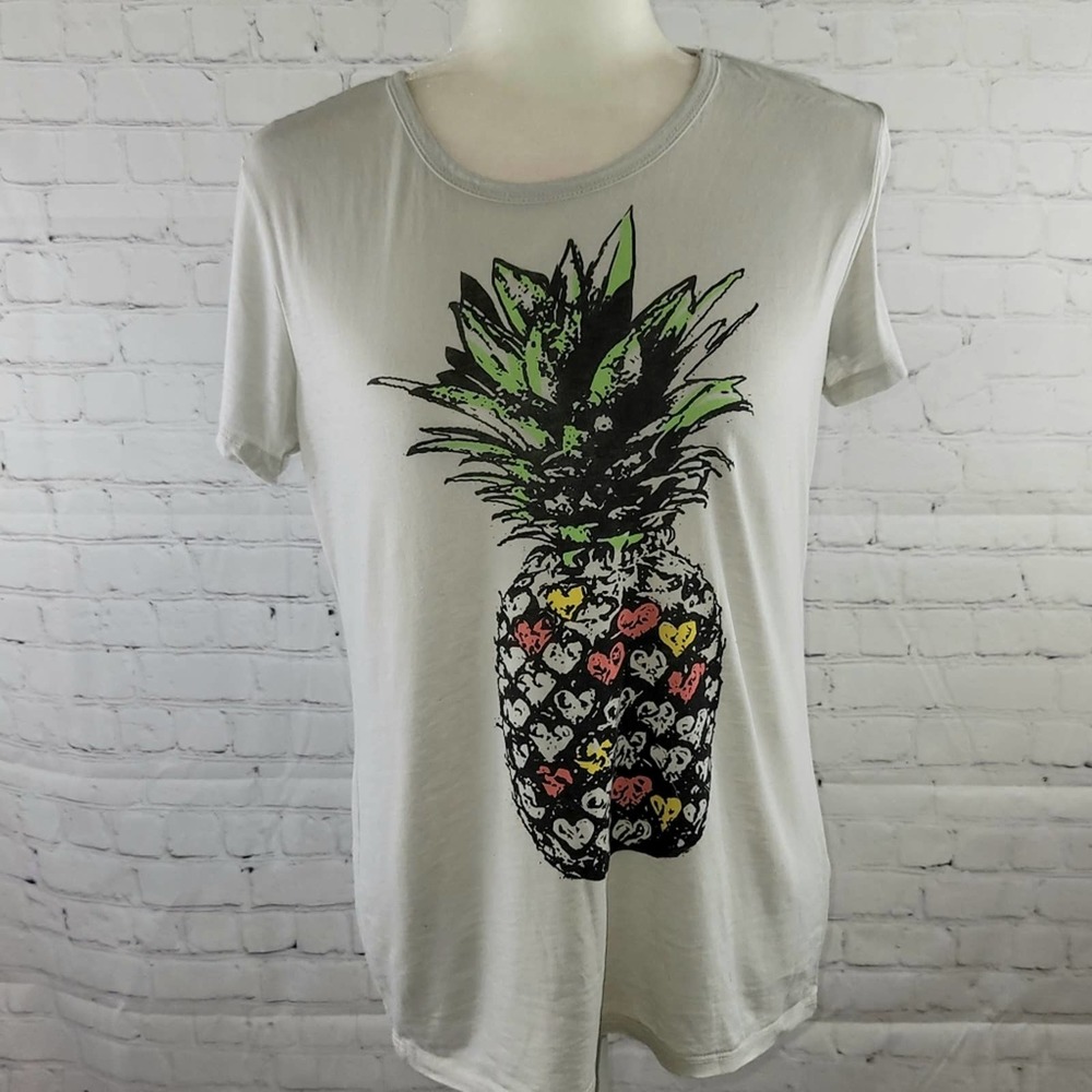 Fifth Sun Short Sleeve Pineapple Print Size M T-shirt
